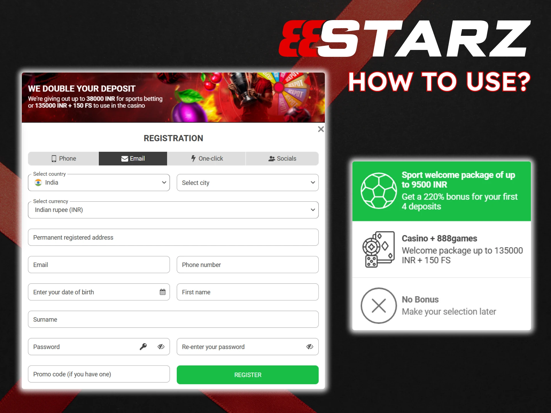 Find out how to use bonuses on the 888Starz website.