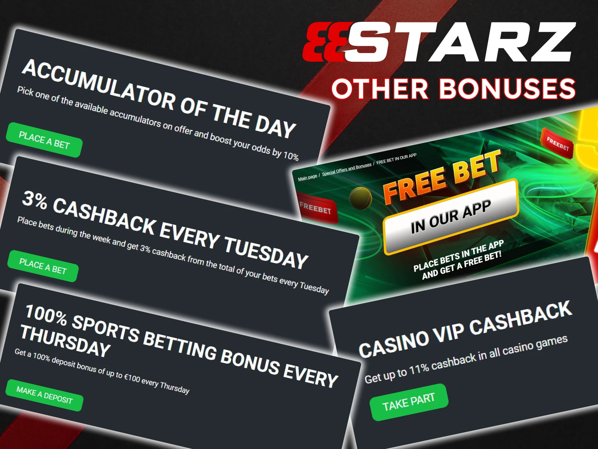 Check out the bonuses offered by 888Starz.