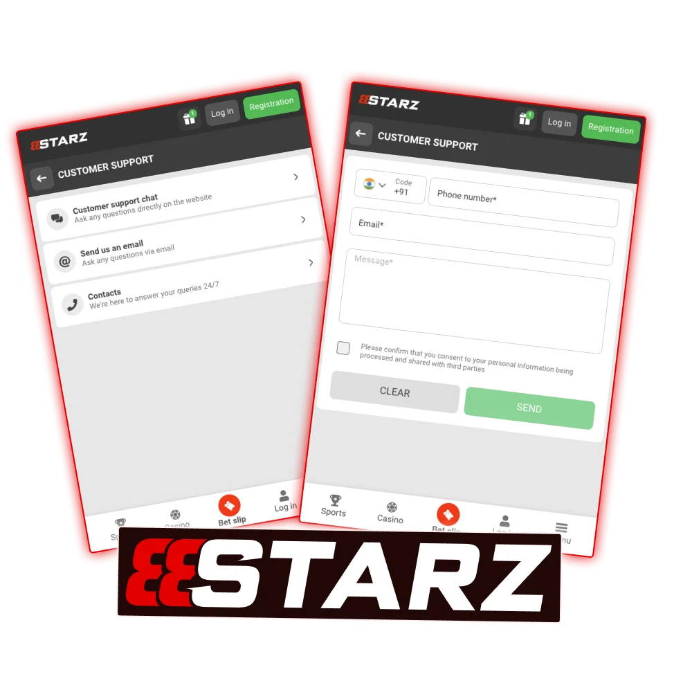 888Starz website provides round-the-clock and professional support to help you with any questions.