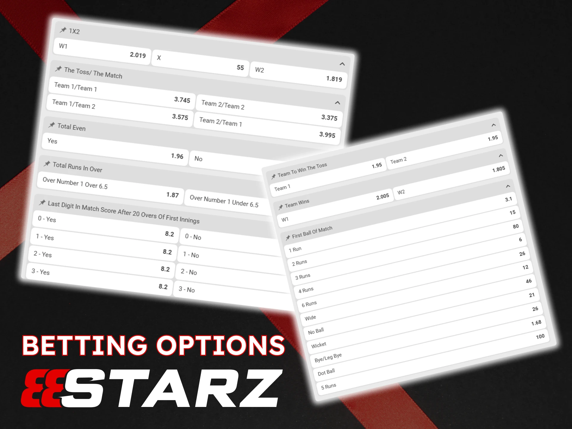 See the betting options for IPL matches offered by 888Starz.